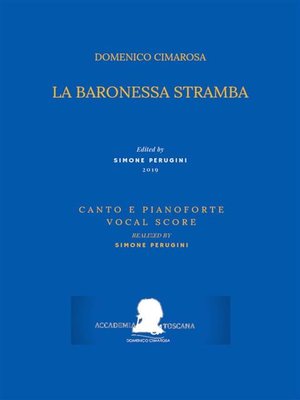 cover image of La baronessa stramba (Canto e pianoforte--Vocal Score)